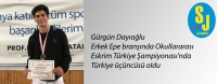 Gürgün Dayıoğlu Erkek Epe branşında Okullararası Eskrim Türkiye Şampiyonası&#039;nda Türkiye üçüncüsü oldu.