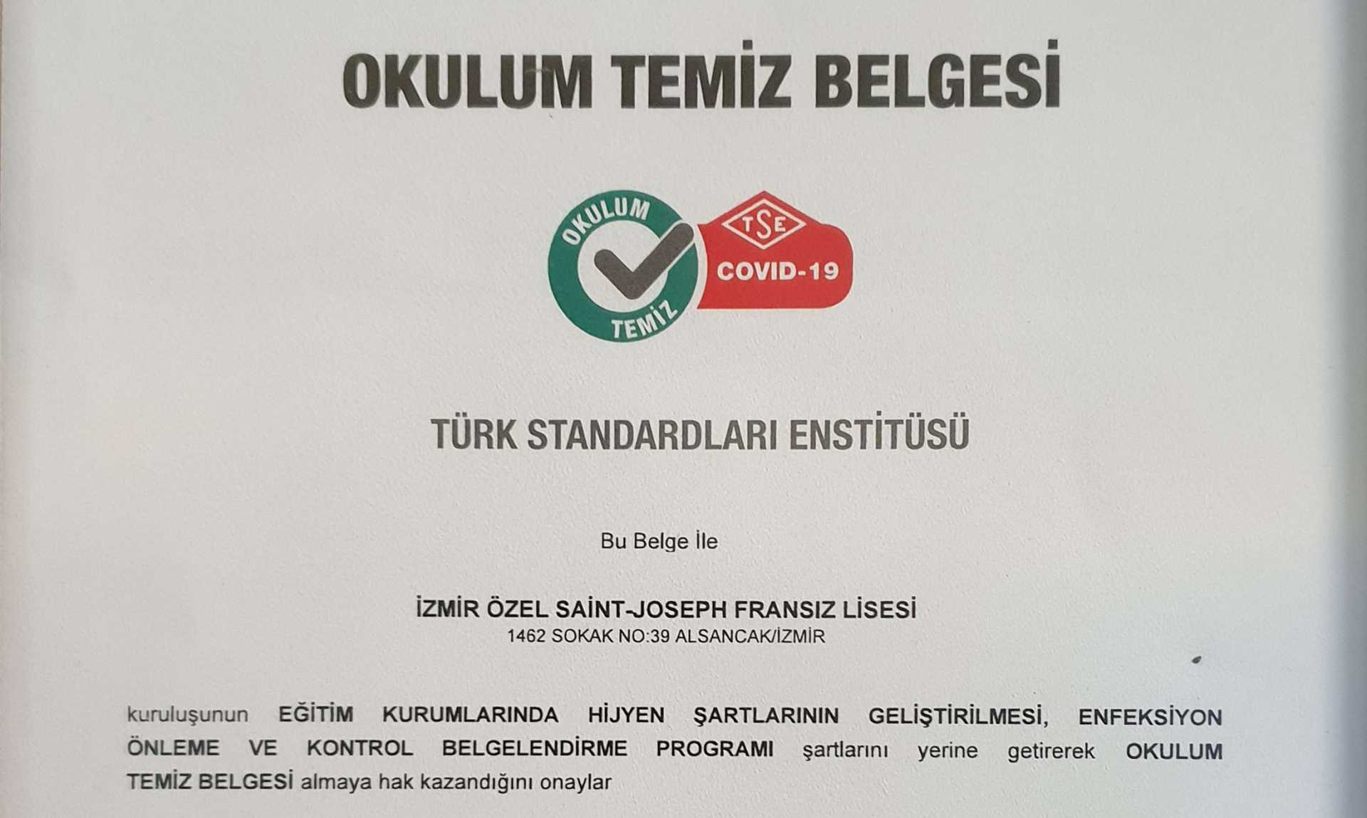 Okulum Temiz Belgesi