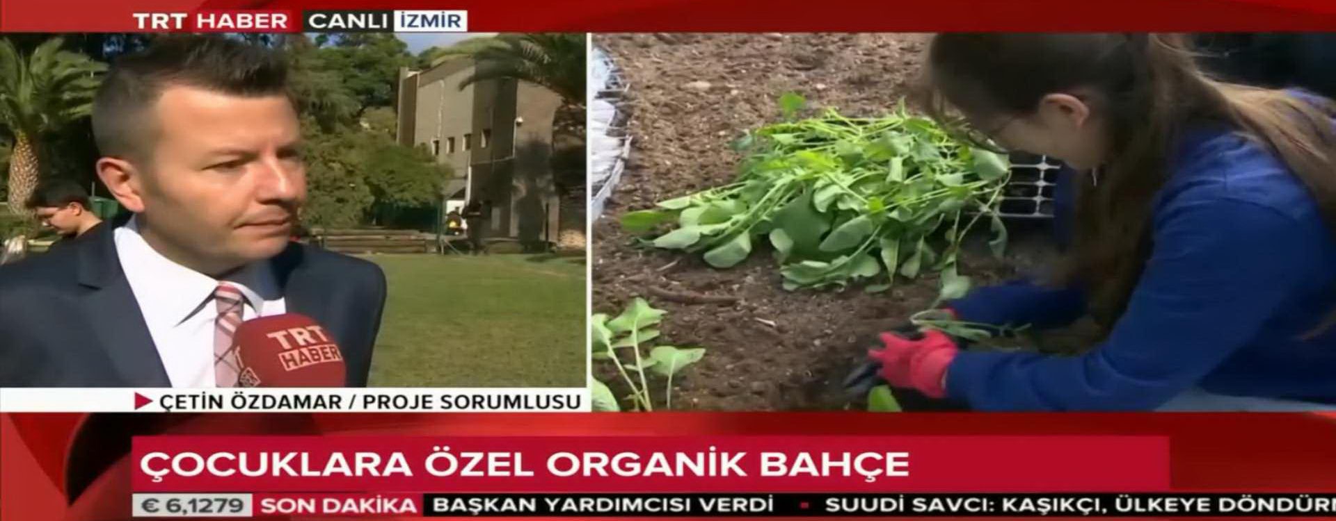 Kültürk Park&#039;ta bulunan Topluluk Bahçesi Projemizin detaylarını TRT Haber&#039;in canlı yayınında anlattık.